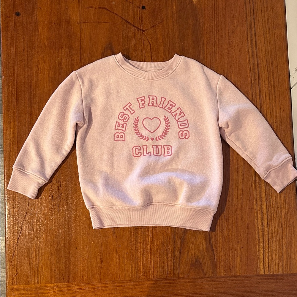 Jumping Beans Light Pink Best Friends Club Sweatshirt Size 3T